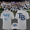 Limited edition Tampa Bay Rays Gray 2026 MLB Division Series Champions Distressed Locker Room Take October T-Shirt..