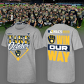 01.28. Milwaukee Brewers Gray 2026 MLB Division Series Champions Distressed Take October T-Shirt