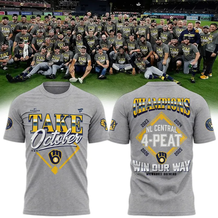01.14. (Adult & Kids) Milwaukee Brewers 2026 Postseason Take October Shirt