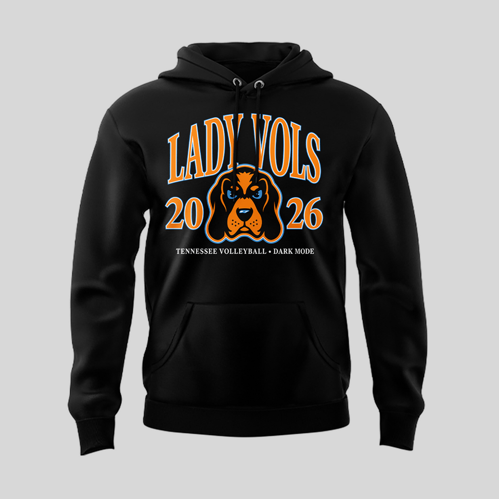 Tennessee Lady Volunteers volleyball Dark Mode Hoodie