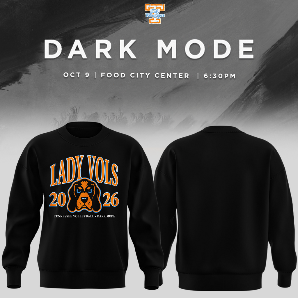 01.Tennessee Lady Volunteers volleyball Dark Mode SWEATSHIRT