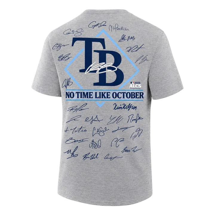 02.04. Exclusive Tampa Bay Rays Take October T-Shirt Team Signatures Print