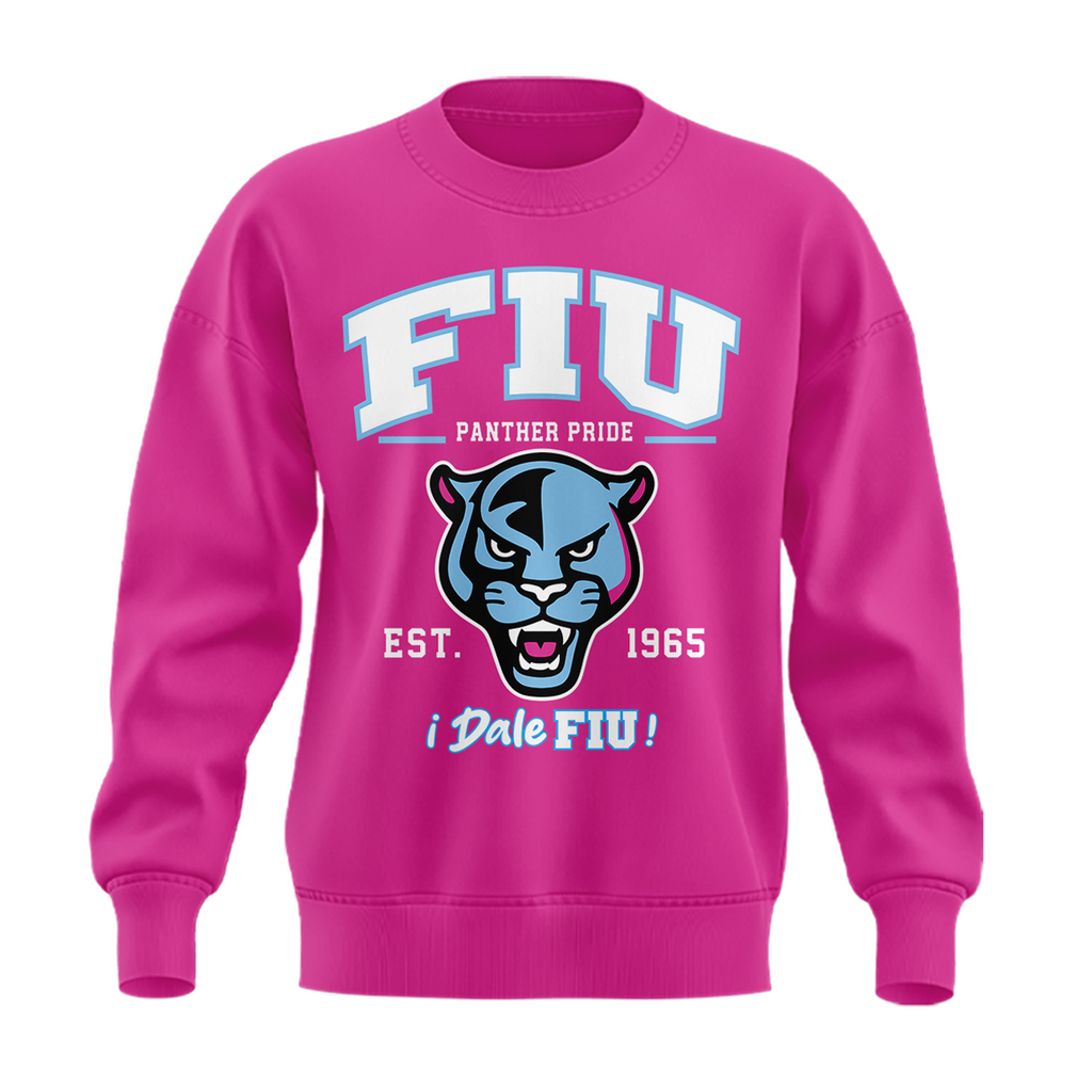 New 2026 Pink Sweatshirt FIU Panthers football
