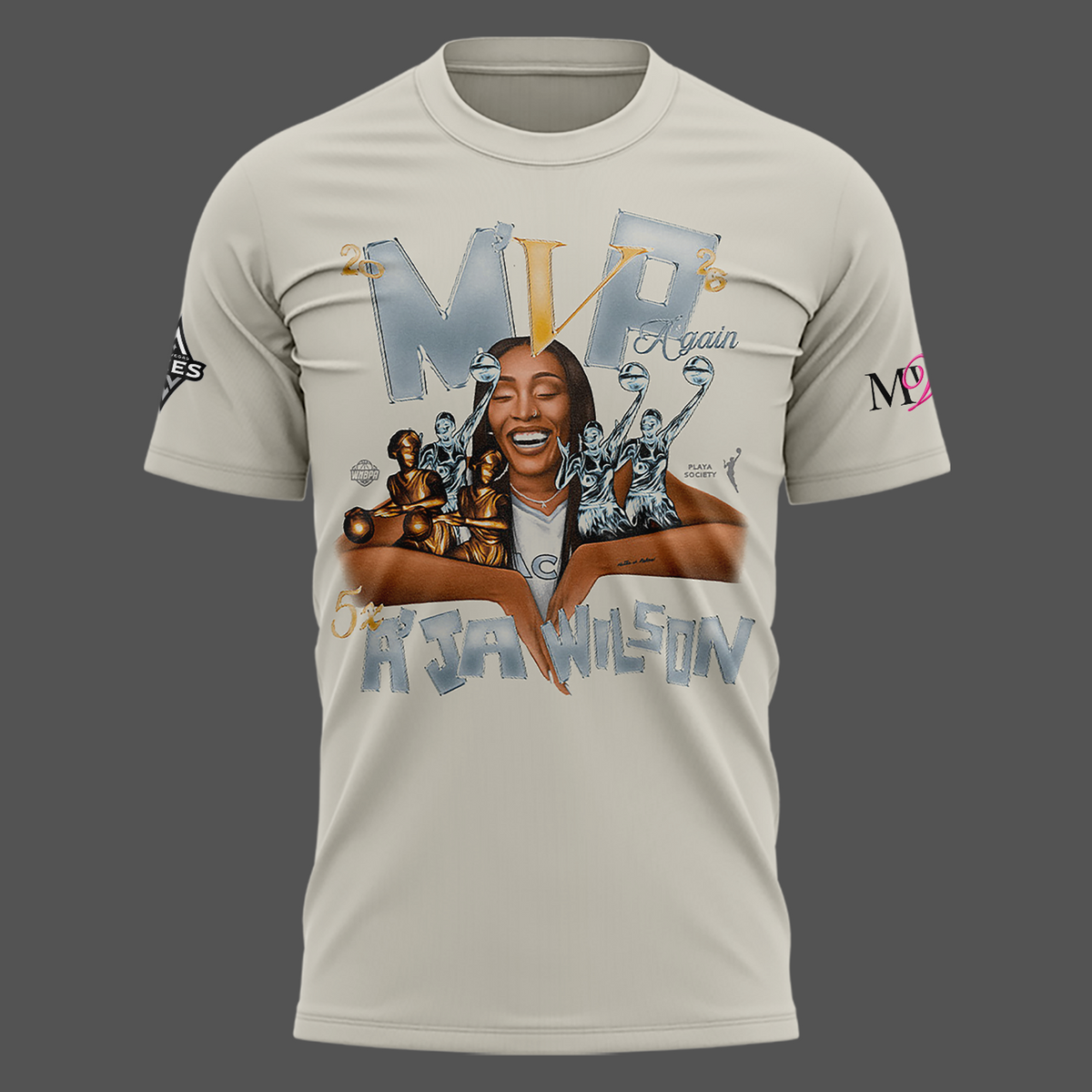 Limited edition A’ja Wilson 5X M'VP T-shirt