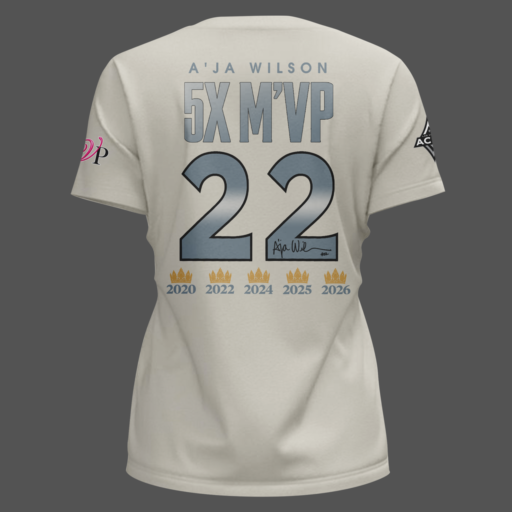 (Women) Limited edition A’ja Wilson 5X M'VP T-shirt