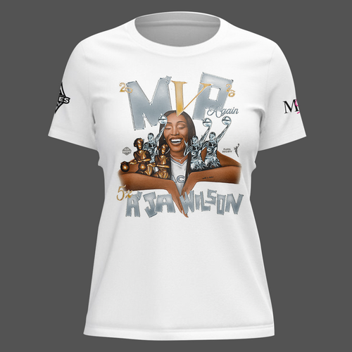 (Women) Limited edition A’ja Wilson 5X M'VP T-shirt - white