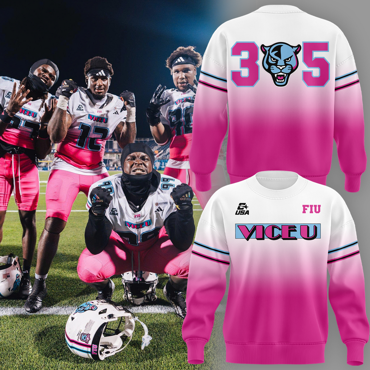 Exclusive Sweatshirt FIU Panthers football Repping the 305 till the end of time