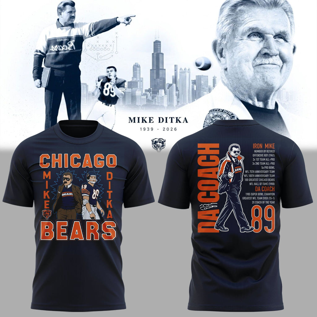 01.14. Coach Mike Ditka Chicago Bears - Remembering a Legend - Paying Tribute to Da Coach T-Shirt