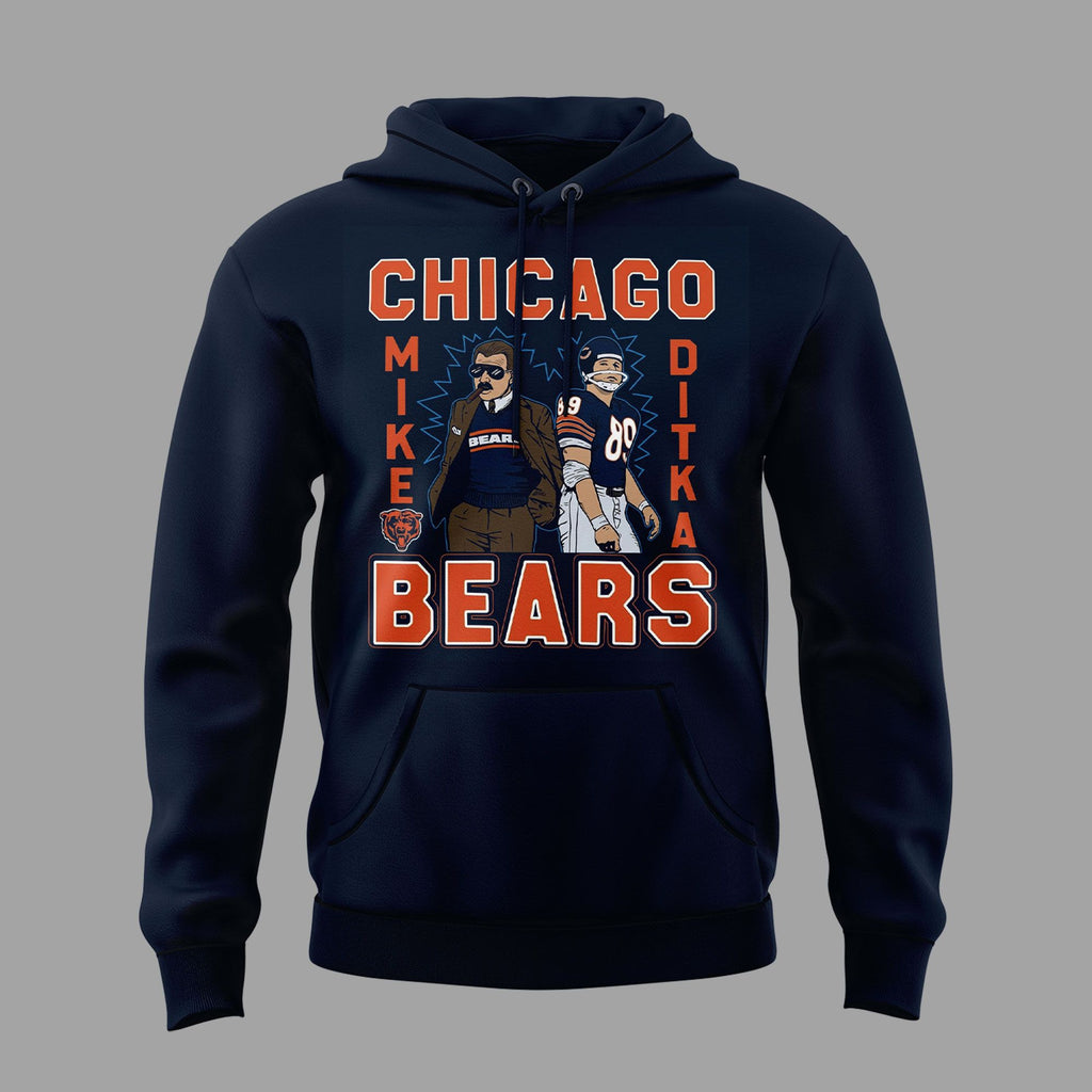 01.30. Hoodie Coach Mike Ditka Chicago Bears - Remembering a Legend - Paying Tribute to Da Coach Hoodie