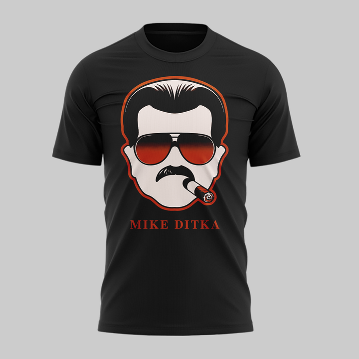 01.40. Chicago Bears Mike Ditka Forever Black T-Shirt