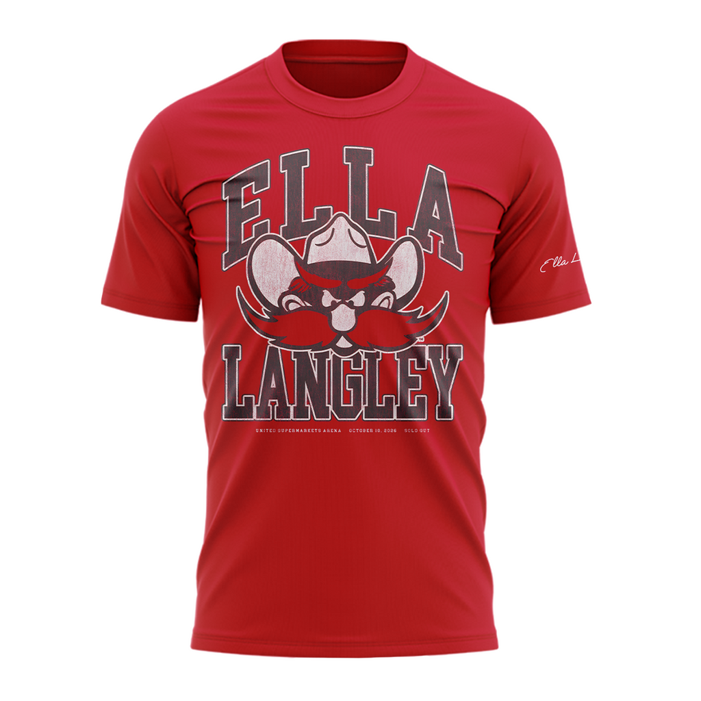 02.Texas Tech Red Raiders x Ella Langley-The Dandelion Tour 2026 T-shirt