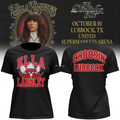 02.(Women)Texas Tech Red Raiders x Ella Langley-The Dandelion Tour 2026 T-shirt