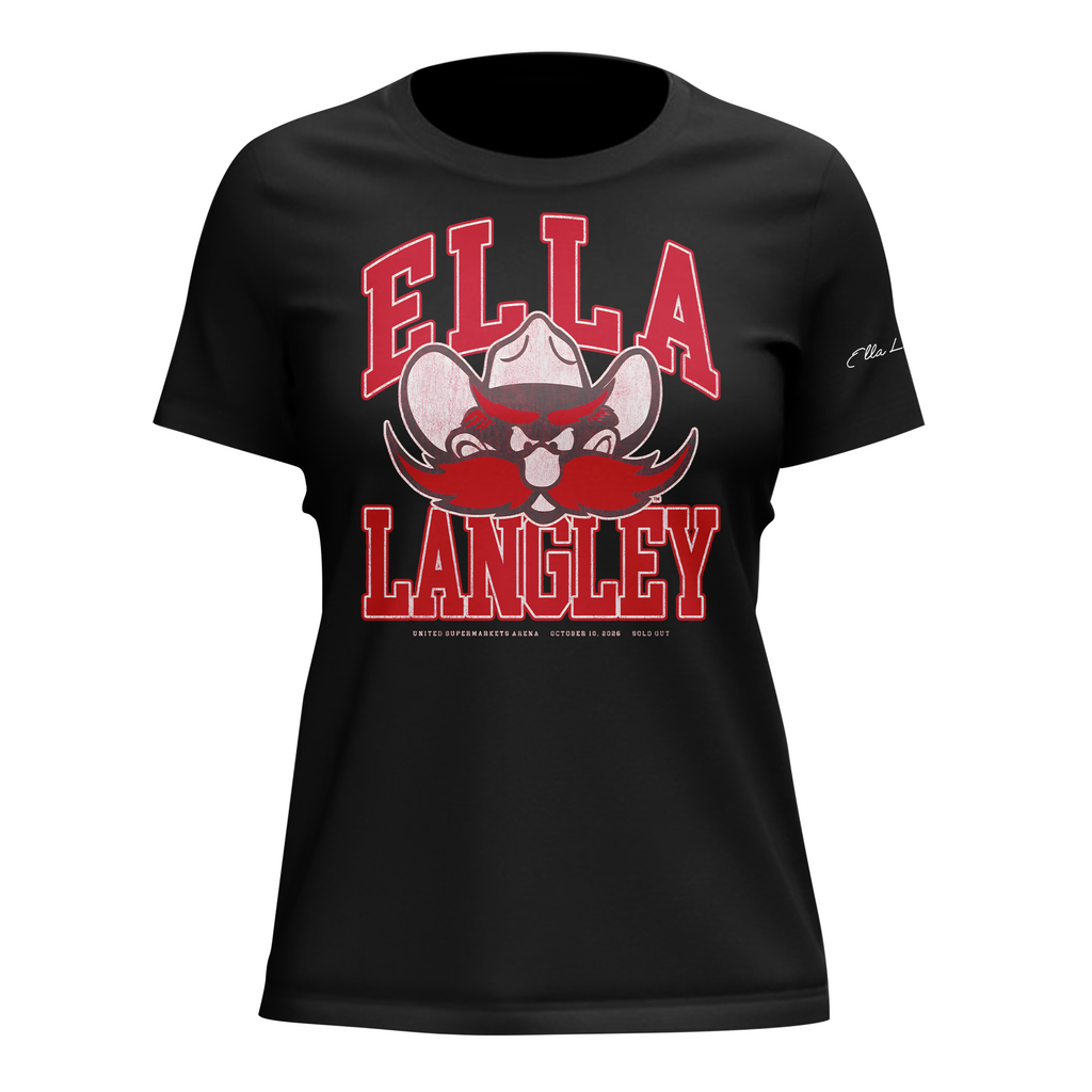 04.(Women)Texas Tech Red Raiders x Ella Langley-The Dandelion Tour 2026 T-shirt