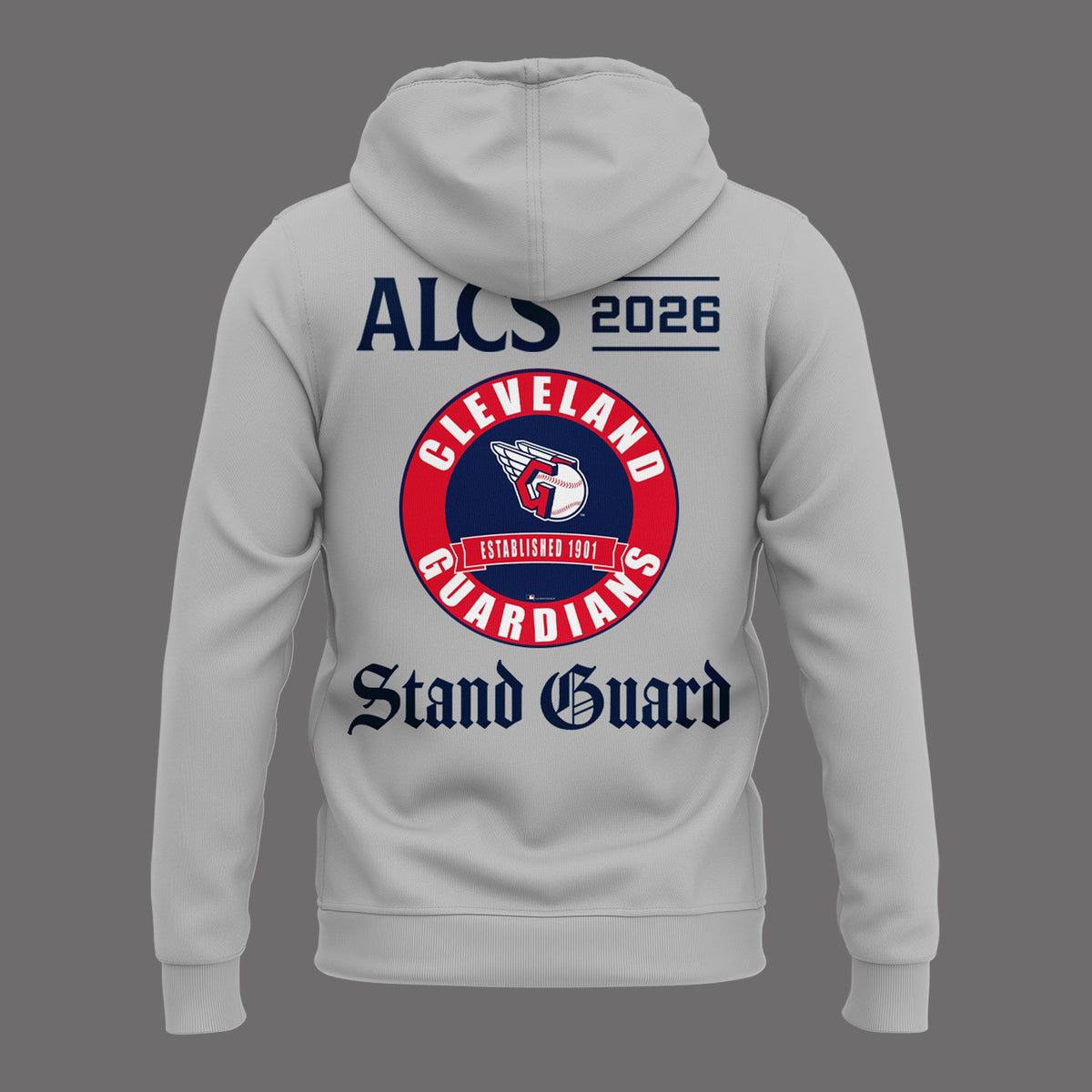 01.08. Hoodie Cleveland Guardians Stand Guard - ALCS Bound — Postseason 2026 Hoodie