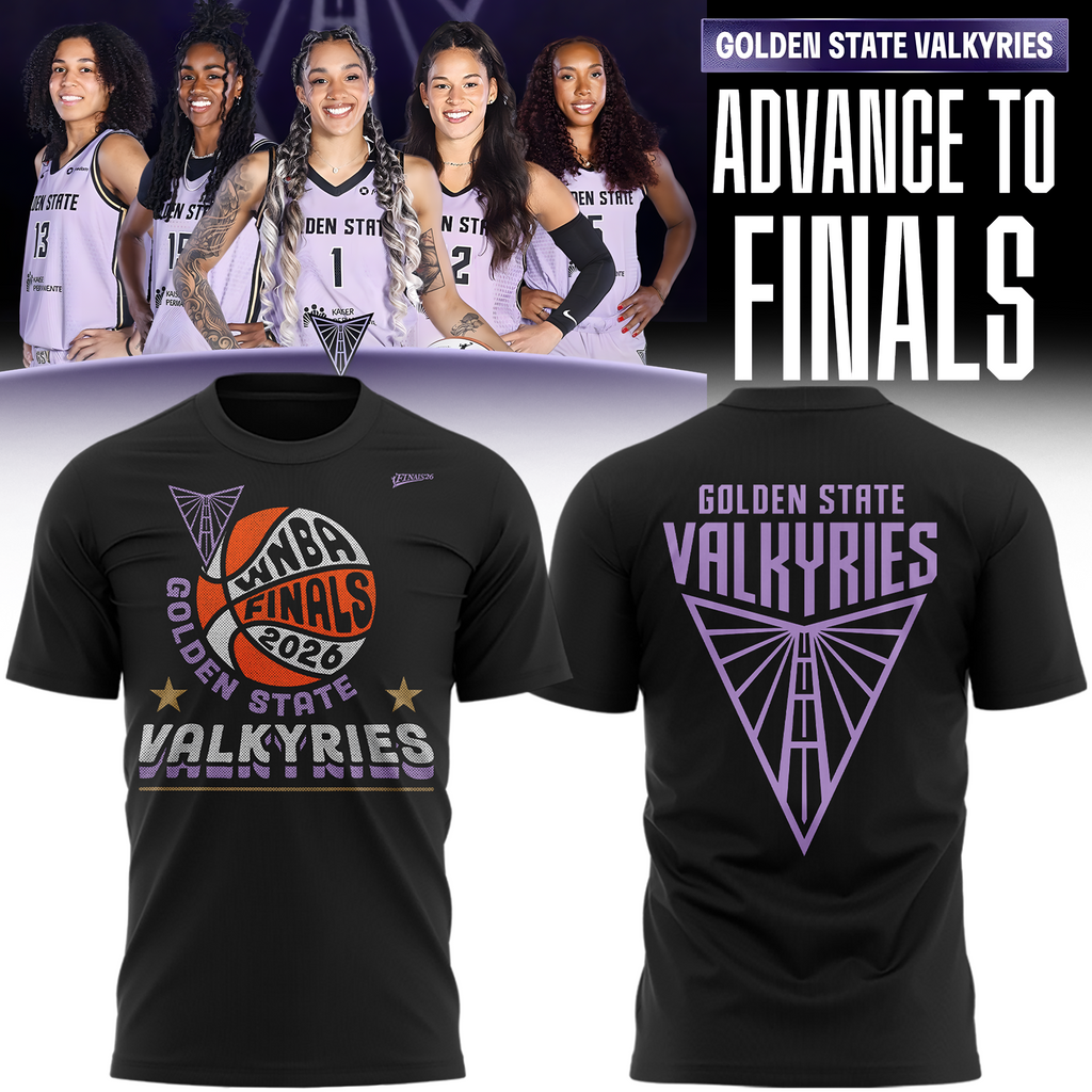 01.Limited edition Golden State Valkyries 2026 WNBA Finals T-Shirt- Black