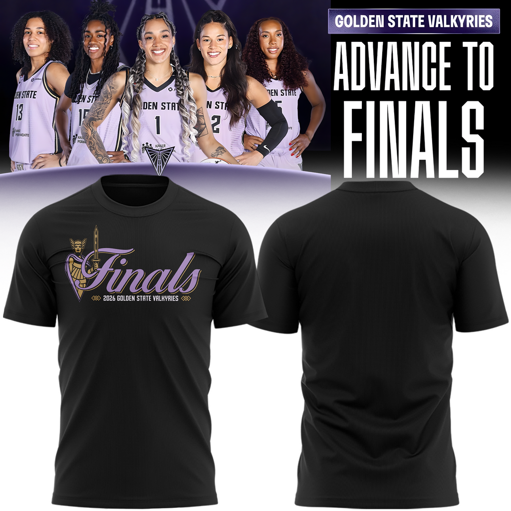 03.Limited edition Golden State Valkyries 2026 WNBA Finals T-Shirt- Black