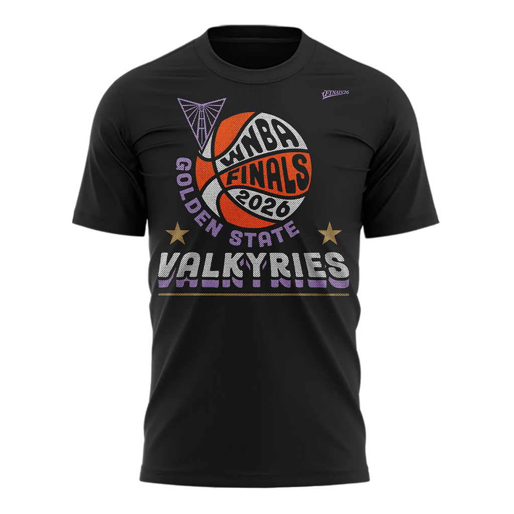 04.Limited edition Golden State Valkyries 2026 WNBA Finals T-Shirt- Black