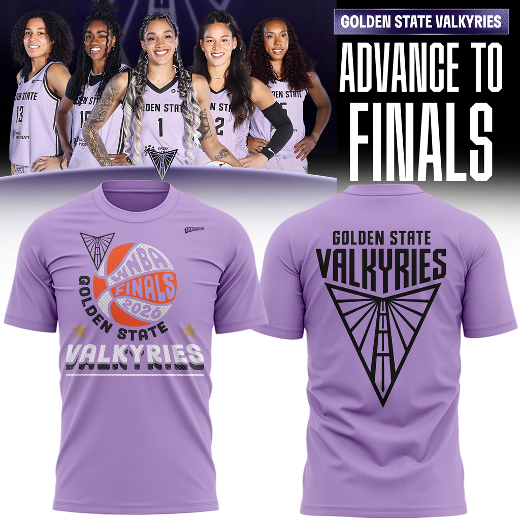 01.Limited edition Golden State Valkyries 2026 WNBA Finals T-Shirt - Violet
