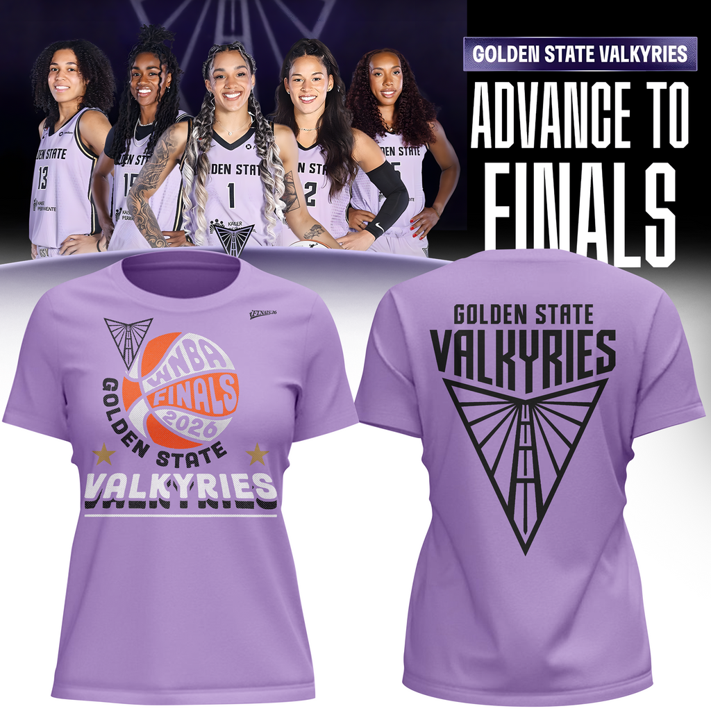 01.(Women's)Limited edition Golden State Valkyries 2026 WNBA Finals T-Shirt- Violet