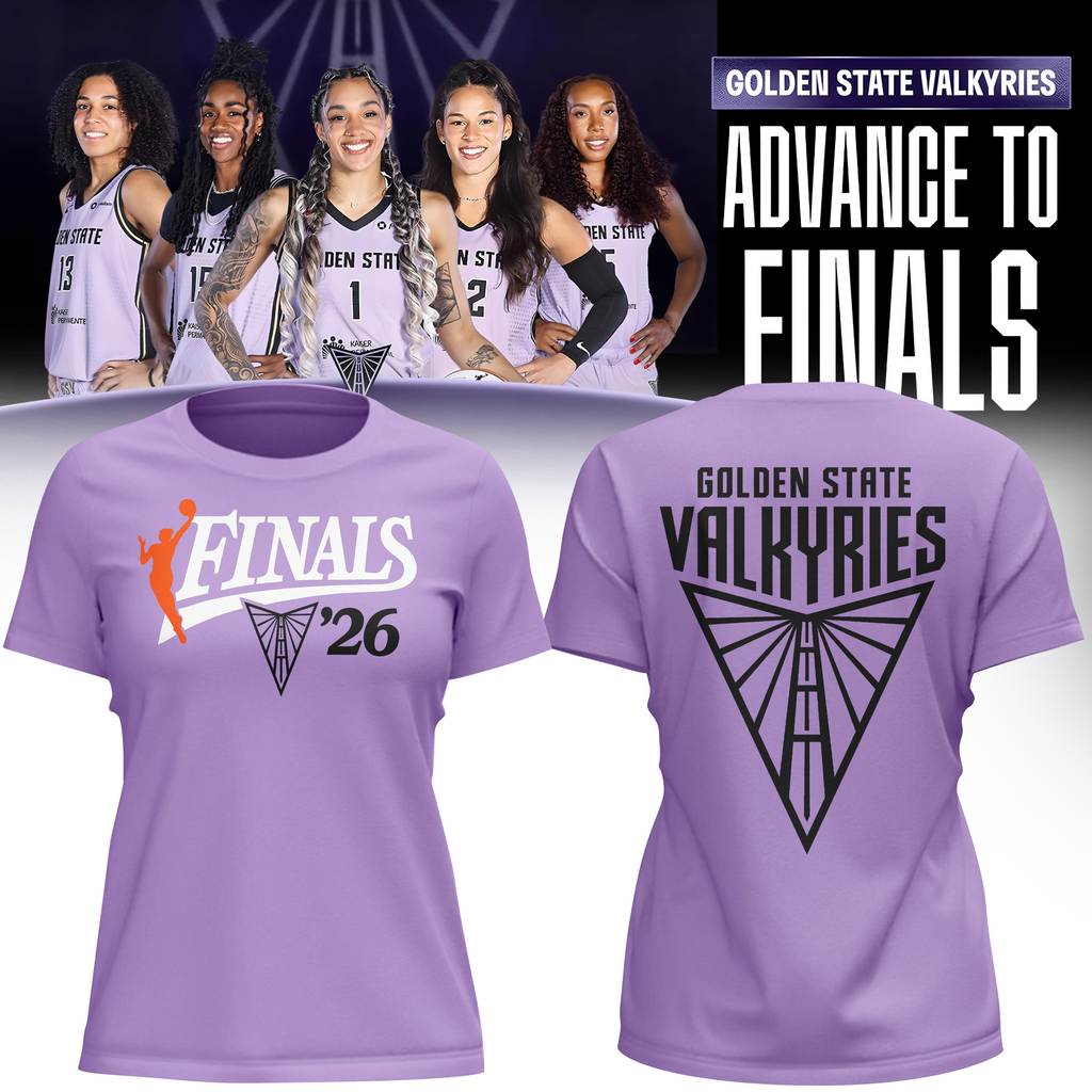 02.(Women's)Limited edition Golden State Valkyries 2026 WNBA Finals T-Shirt- Violet