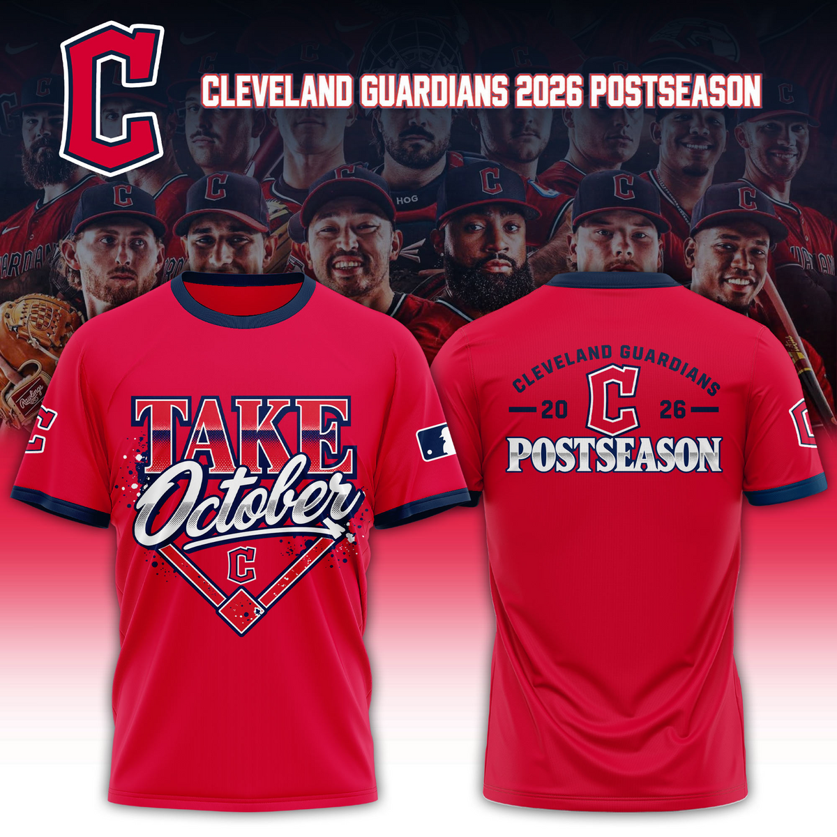 01.46. CLE 2026 Take October T-Shirt Limited Edition Red