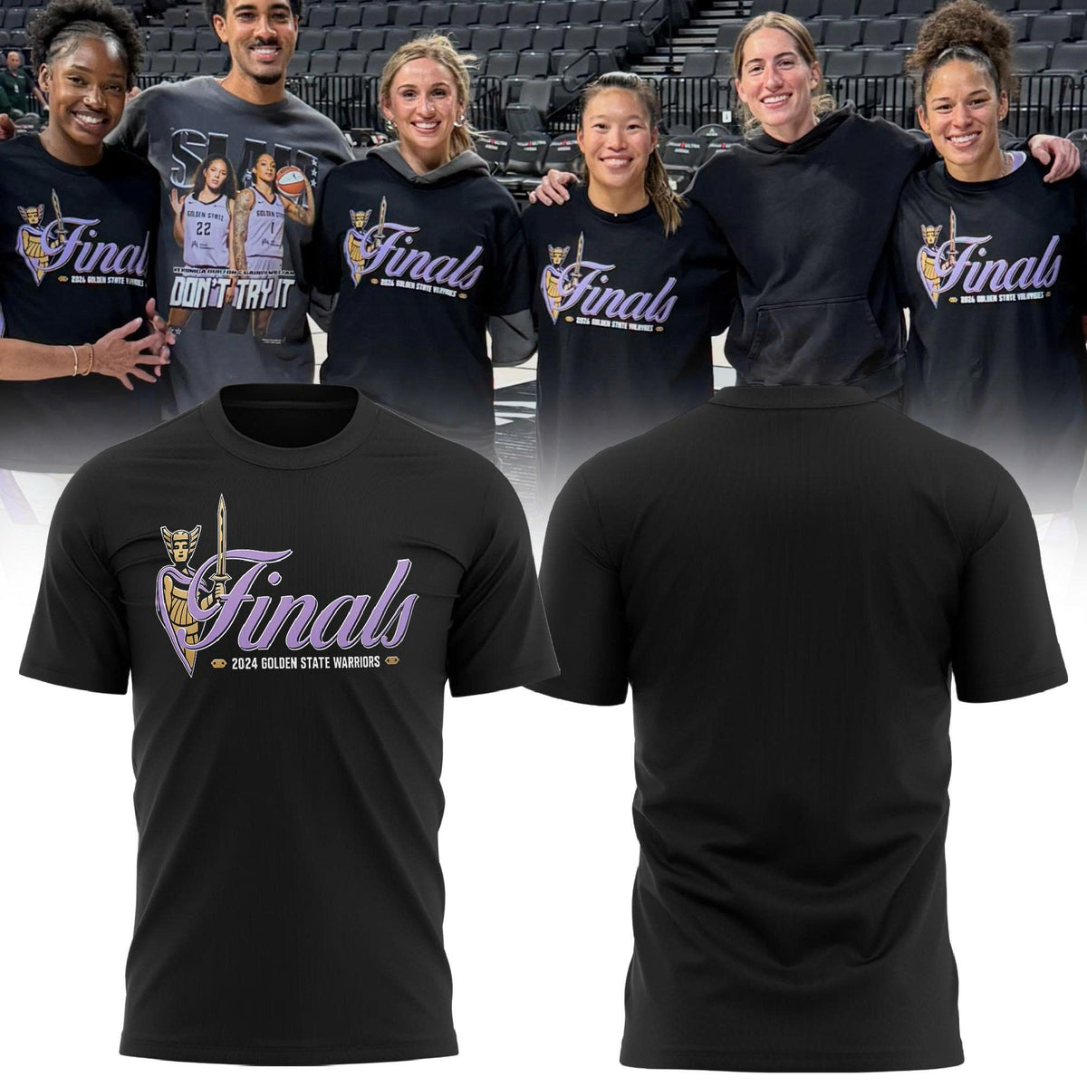 Unisex Black Golden State Valkyries 2026 Final T-shirt