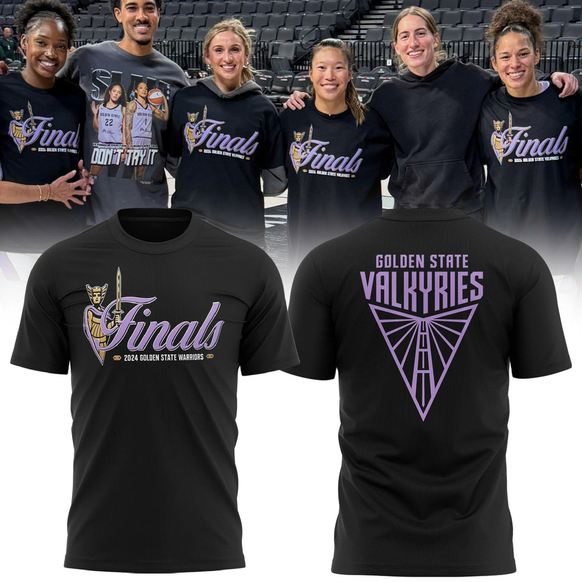 Unisex Black Golden State Valkyries 2026 Final Limited T-shirt
