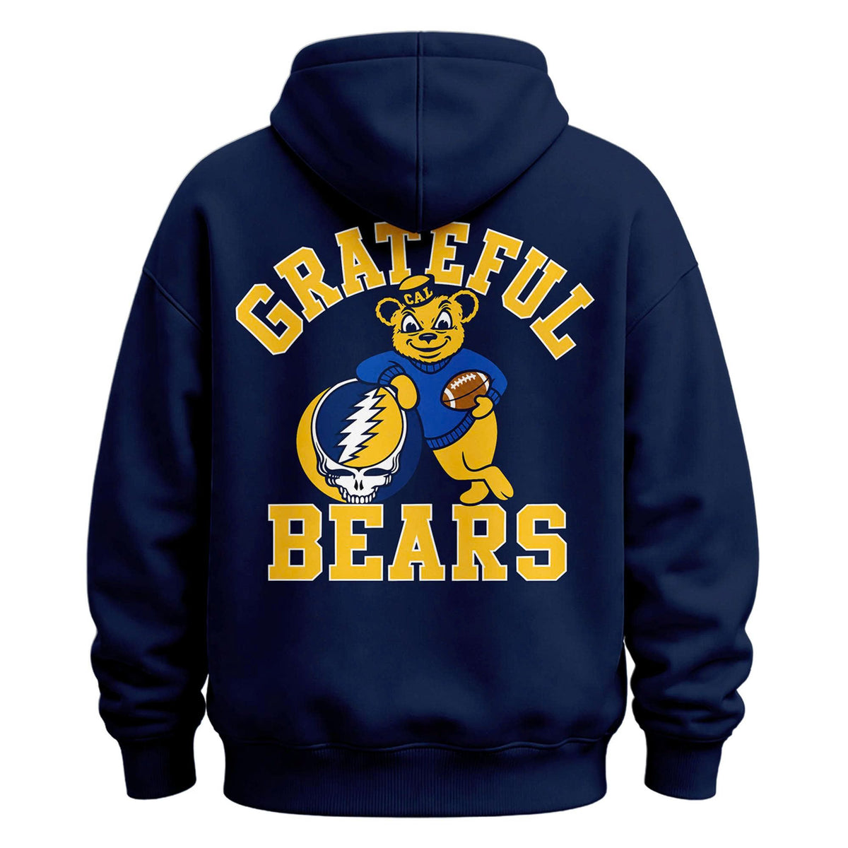 New Hoodie Navy Cal Football x Grateful Dead