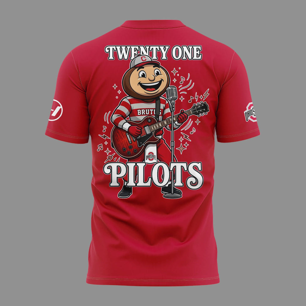 01. Twenty One Pilots x Ohio State Buckeyes Football T-Shirt