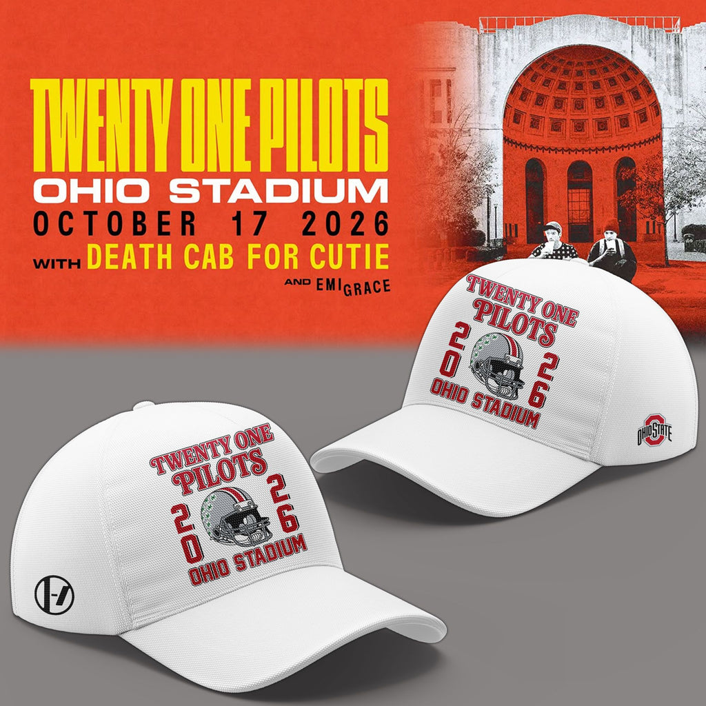 01.12. White Shirt Twenty One Pilots x Ohio State Buckeyes Football T-Shirt