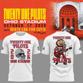 01.12. White Shirt Twenty One Pilots x Ohio State Buckeyes Football T-Shirt