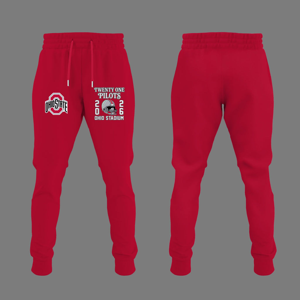 01.30. Red Hoodie Twenty One Pilots x Ohio State Buckeyes Football Hoodie