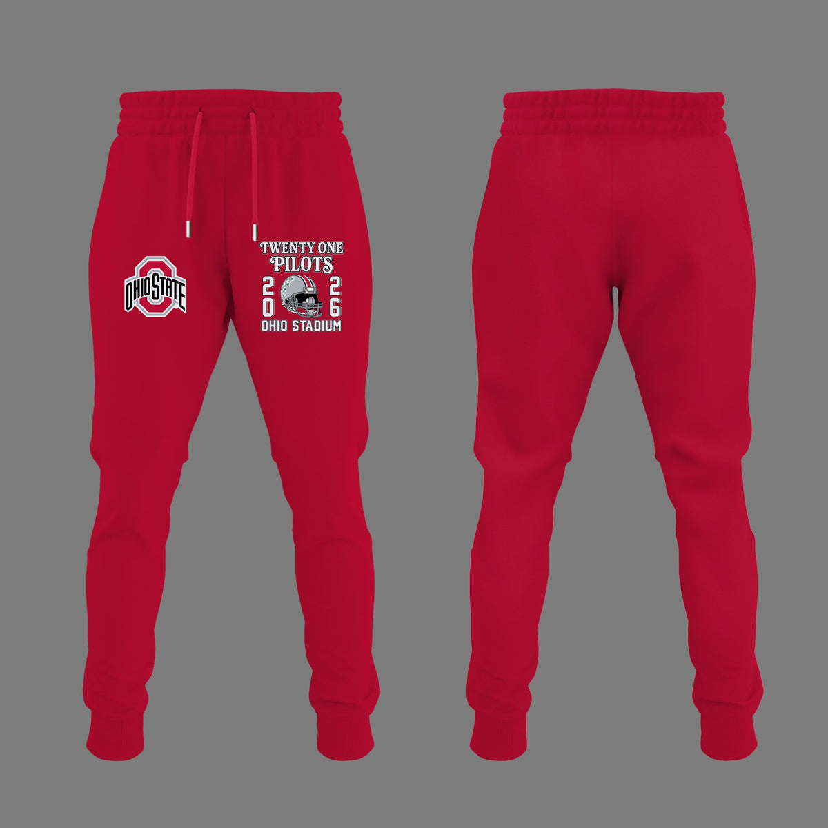 01.30. Red Hoodie Twenty One Pilots x Ohio State Buckeyes Football Hoodie