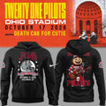 01.38. Black Hoodie Twenty One Pilots x Ohio State Buckeyes Football Hoodie