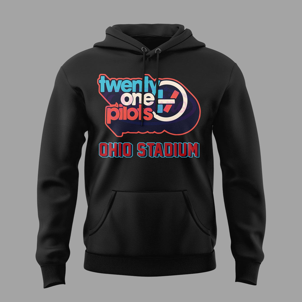 01.46. Limited Edition Twenty One Pilots x Ohio State Buckeyes Football Hoodie