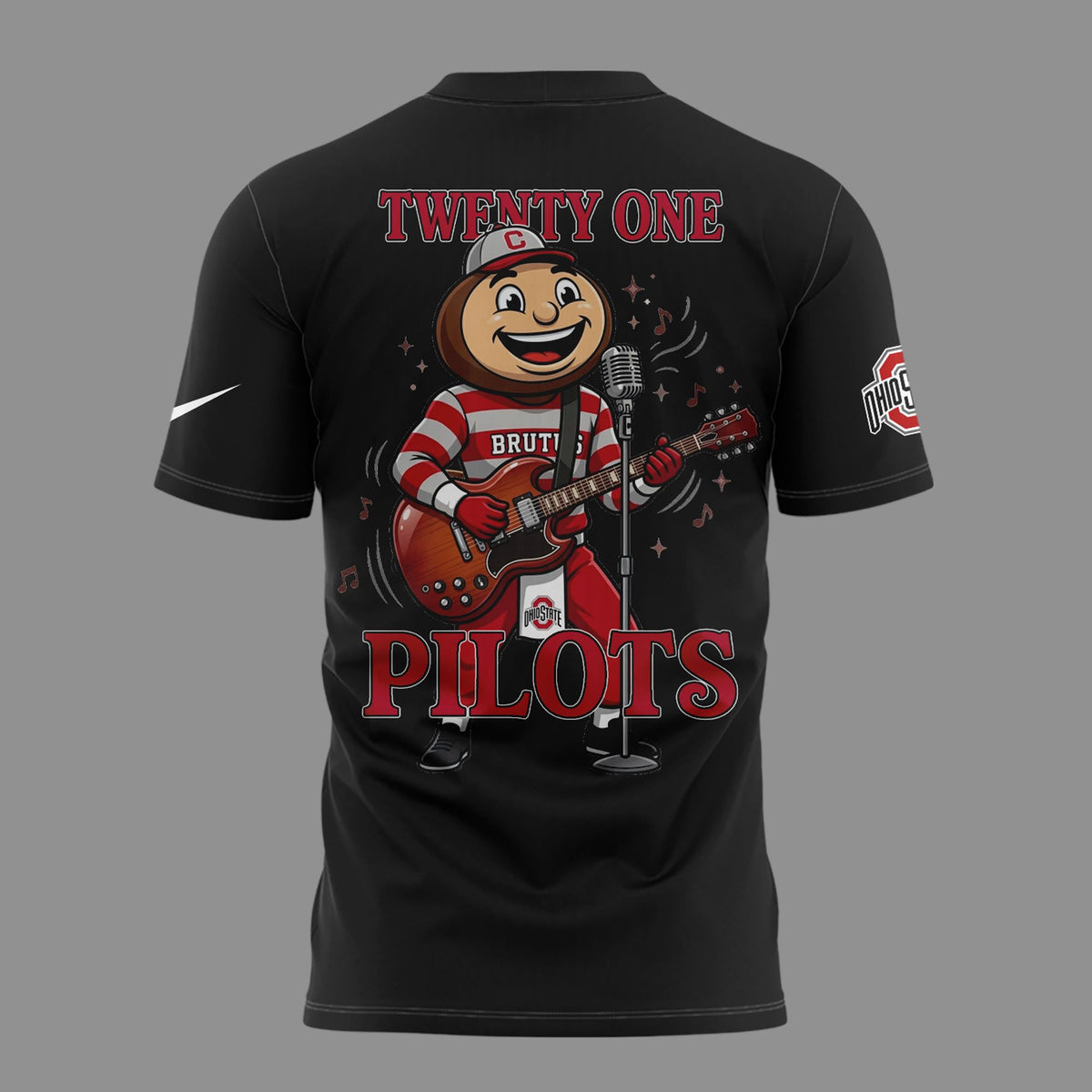 01.50. Black Shirt Twenty One Pilots x Ohio State Football - Ohio Stadium October 17 2026 T-Shirt