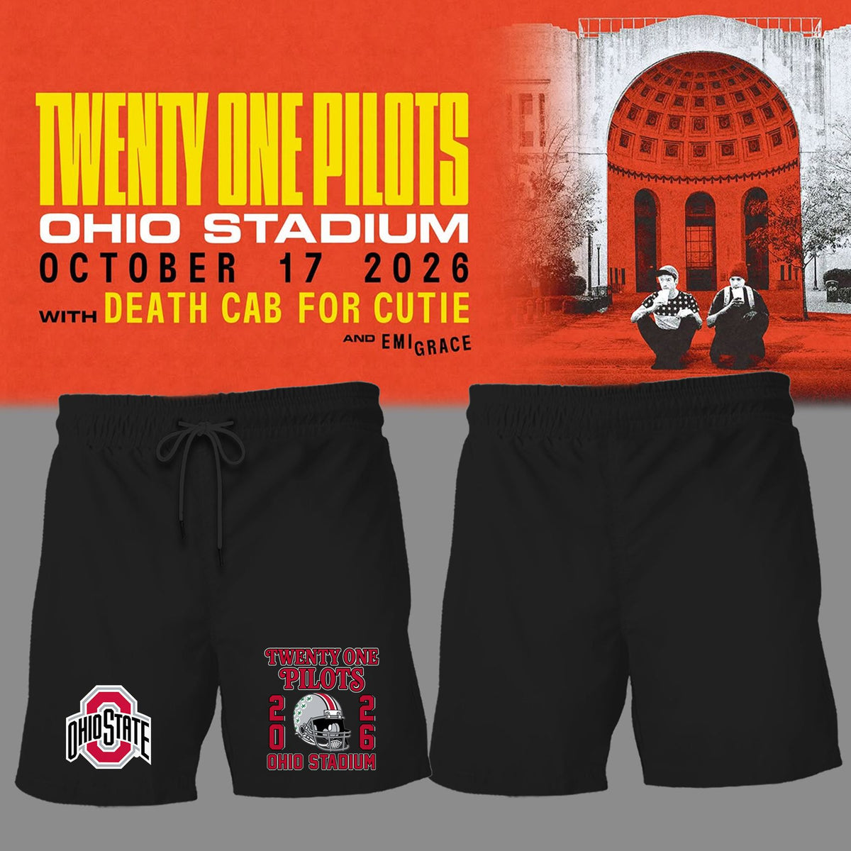 Shirt Twenty One Pilots x Ohio State Football - Ohio Stadium October 17 2026 T-Shirt