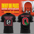01.34. Black ShirtTwenty One Pilots x Ohio State Buckeyes Football - Ohio Stadium October 17 2026 T-Shirt