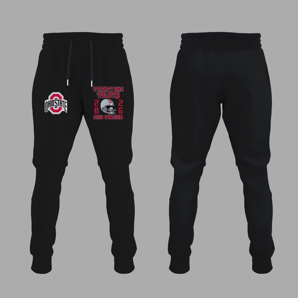 01.51. Black Hoodie Twenty One Pilots x Ohio State Buckeyes Football - Ohio Stadium October 17 2026 Hoodie