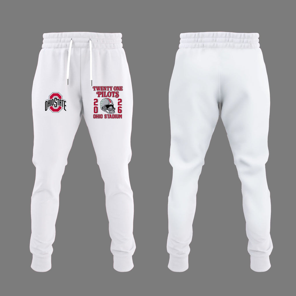 01.76. Twenty One Pilots Live From Ohio Stadium White Hoodie