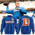 Unisex Royal Blue Denver Broncos 2026 Throwback Sideline Sweatshirt