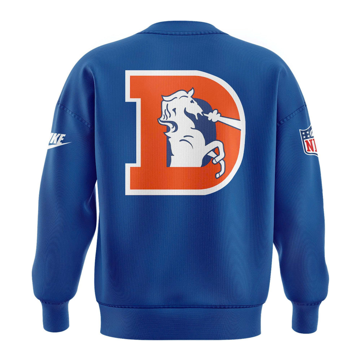 Unisex Royal Blue Denver Broncos 2026 Throwback Sideline Sweatshirt