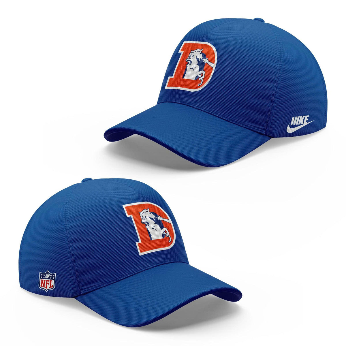 Unisex Royal Blue Denver Broncos 2026 Throwback Sideline hoodie
