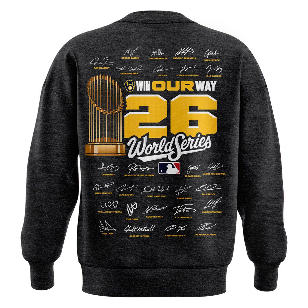 Limited Edition Sweatshirt 2026 Milwaukee Brewers National League Champions Locker Room