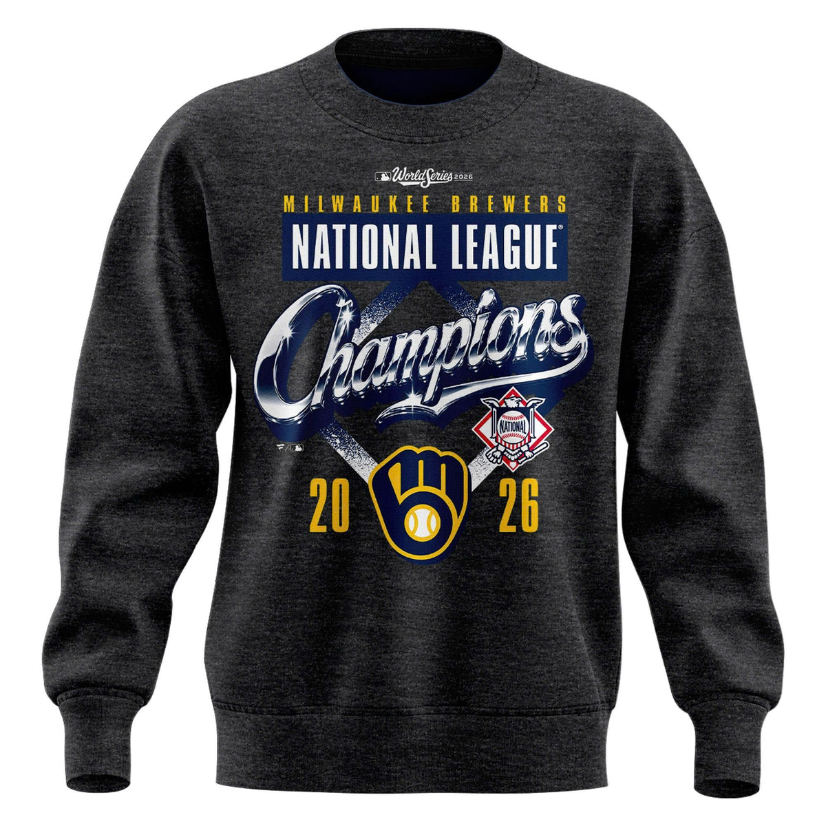 Limited Edition Sweatshirt Milwaukee Brewers 2026 National League Champions Locker Room.