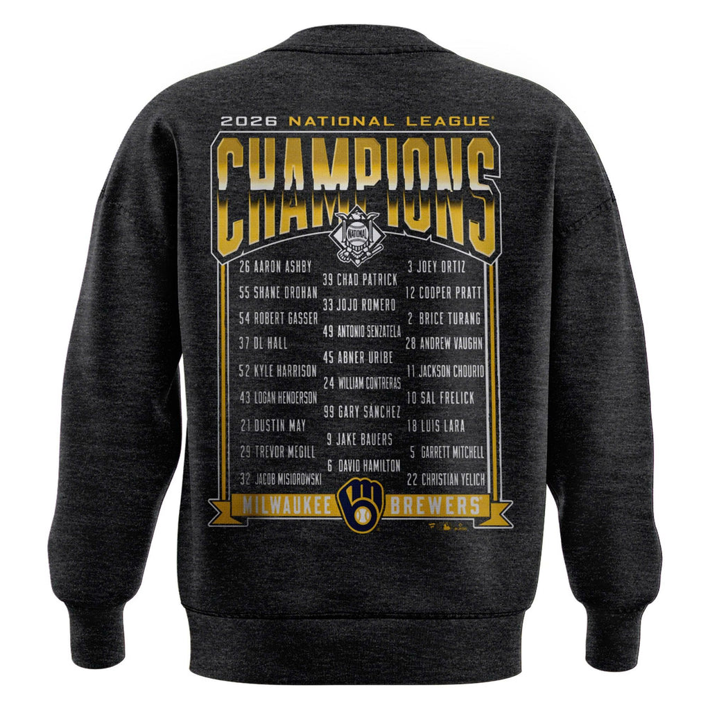 Limited Edition Sweatshirt Milwaukee Brewers 2026 National League Champions Locker Room