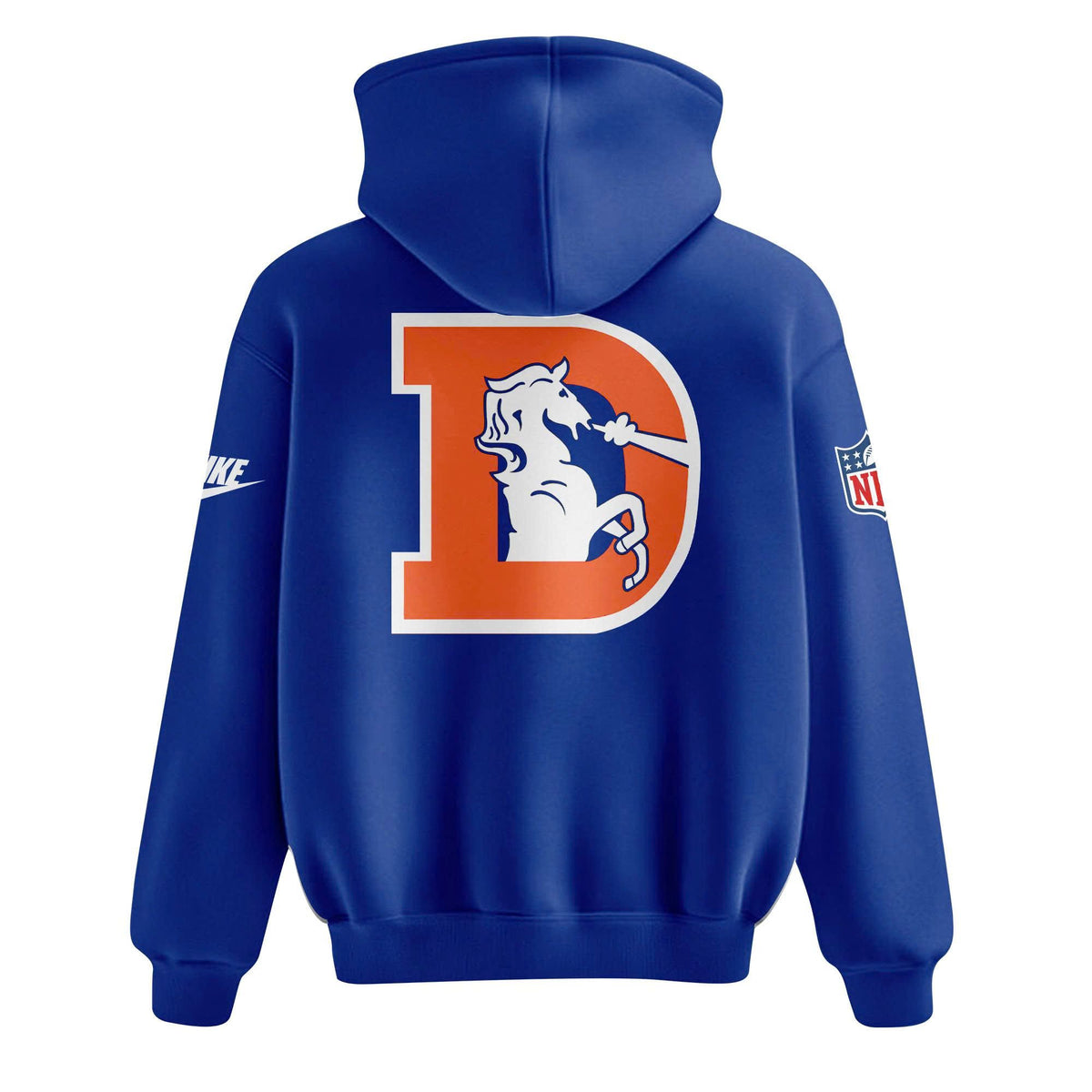 Unisex Royal Blue Denver Broncos 2026 Throwback Sideline hoodie