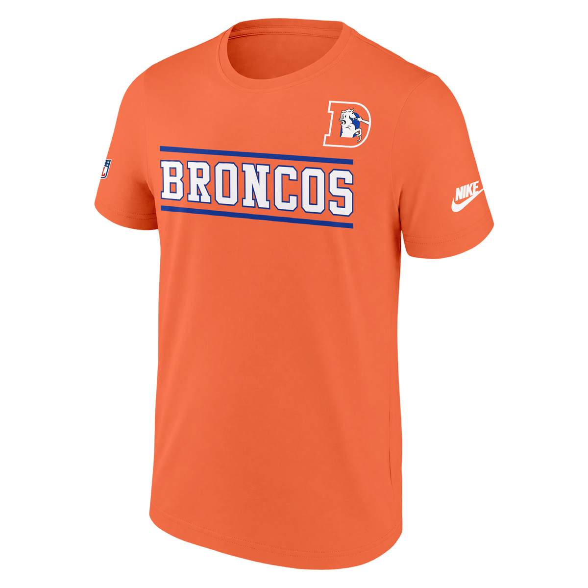 Exclusive Version Denver Broncos Throwback Orange Tshirt