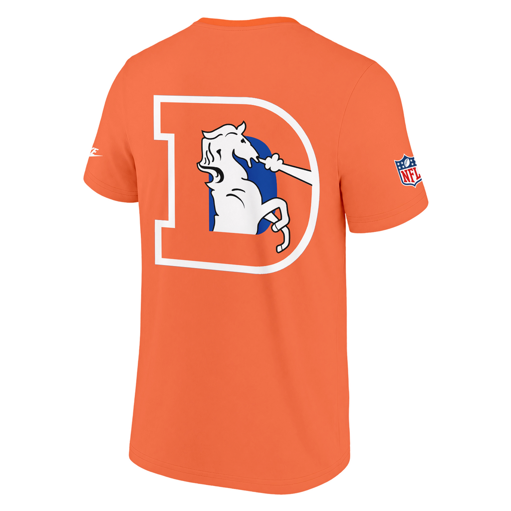 Exclusive Version Denver Broncos Throwback Orange Tshirt