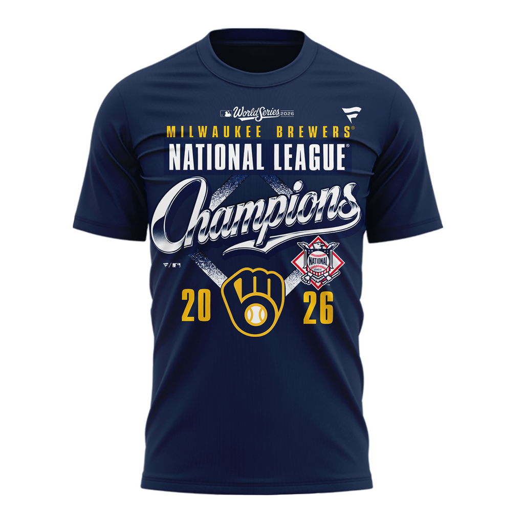02.VIP.Milwaukee Brewers 2026 National League Champions T-Shirt